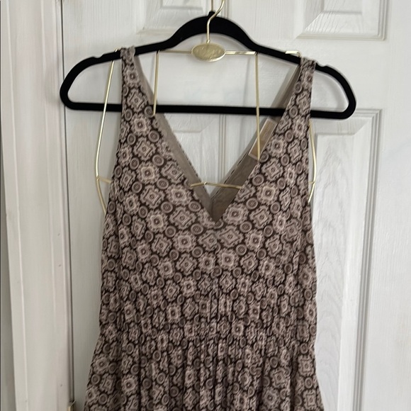 Micheal Kors Brown & Cream Patterned Dress - Picture 2 of 10